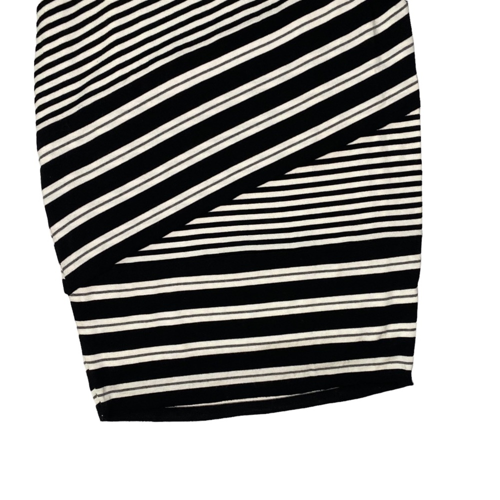 NWT Anthropologie Bailey B/W Striped Bodycon Dress - Picture 3 of 8